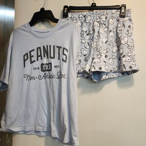 Peanuts Kids Pajamas Set - Light Blue
